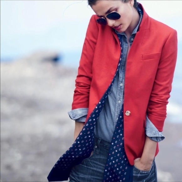 NWT. J. Crew Regent blazer in wool flannel - Picture 3 of 8